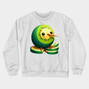 Cute Funny Kiwi Crewneck Sweatshirt